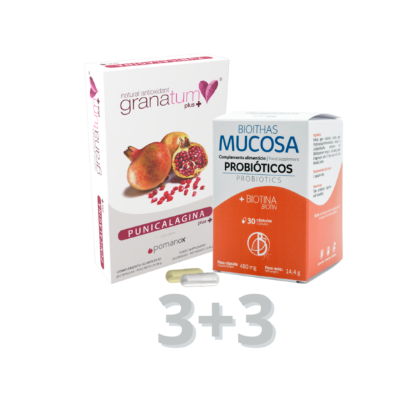 Punicalagina Plus + Probióticos 3+3
